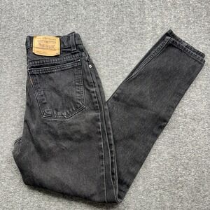 Levi's 912 Slim Fit Tapered Leg Black Jeans Orange Tab Sz 11 M 28x31 Vtg 90s USA